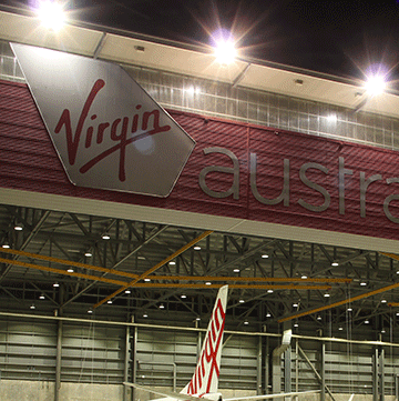 LED High Bay System - Aircraft hangar